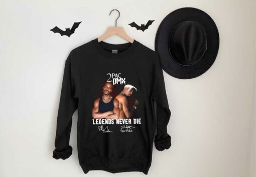 2pac And Dmx Legend Shirt, 2pac Dmx Legends Never Die Signatures Shirt, 2pac & Dmx Shirt 3
