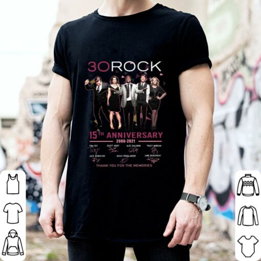 Premium 30 Rock 15th anniversary 2006-2021 thank you for the memories signatures shirt 2