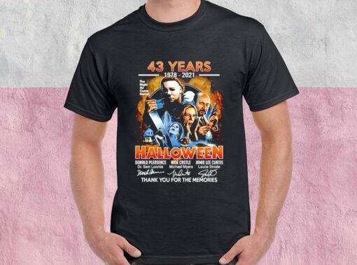 43 Years 1978-2021 Halloween Thank You For The Memories Shirt, Halloween 43 Years 1978-2021 For Men Shirt 1