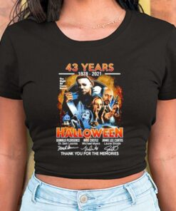 43 Years 1978-2021 Halloween Thank You For The Memories Shirt, Halloween 43 Years 1978-2021 For Men Shirt 5