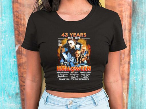 43 Years 1978-2021 Halloween Thank You For The Memories Shirt, Halloween 43 Years 1978-2021 For Men Shirt 2