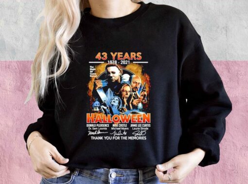 43 Years 1978-2021 Halloween Thank You For The Memories Shirt, Halloween 43 Years 1978-2021 For Men Shirt 3