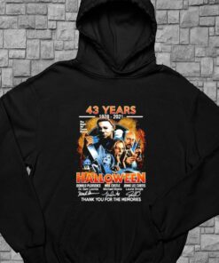43 Years 1978-2021 Halloween Thank You For The Memories Shirt, Halloween 43 Years 1978-2021 For Men Shirt 7