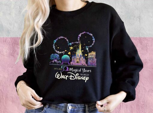 50th Anniversary Walt Disney World 1971-2021 Shirt, Mickey Mouse Ears For Men Shirt 3