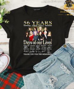 56 Years 1965-2021 Days Of Our Live Thank You For The Memories signature shirt 4
