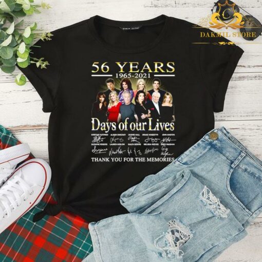 56 Years 1965-2021 Days Of Our Live Thank You For The Memories signature shirt 2