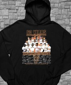 63 Years 1958-2021 San Francisco Giants Thank You For The Memories Shirt, San Francisco Giants For Men Shirt 7