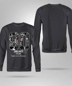 Funny 80 Charlie Watts Drummer 1941-2021 R.I.P Thank You For Memories shirt 7