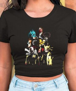 Anime Legends Goku Naruto Natsu Luffy Saitama Shirt, Mashup Goku Naruto Natsu Luffy Saitama For Men Shirt 5