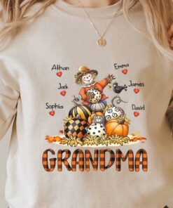 Athan Emma Jack Sophia James David Grandma Shirt, Grandma Shirt, Halloween For Men Shirt 6