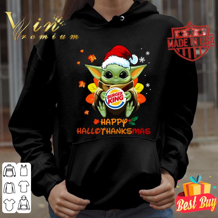 Official Baby Yoda Mashup Burger King Happy HalloThanksMas Shirt, Halloween, Thanksgiving, Christmas 5 Trending fashion news Baby Yoda Mashup Burger King Happy HalloThanksMas Shirt, Halloween, Thanksgiving, Christmas