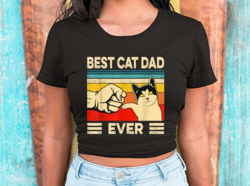 Best Cat Dad Ever Shirt, Cat Day For Men Shirt 2