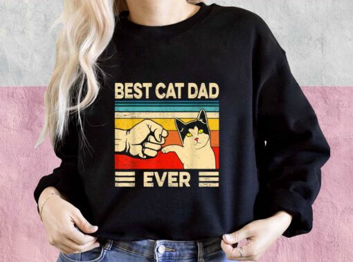 Best Cat Dad Ever Shirt, Cat Day For Men Shirt 3