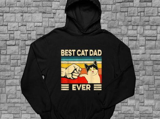 Best Cat Dad Ever Shirt, Cat Day For Men Shirt 4