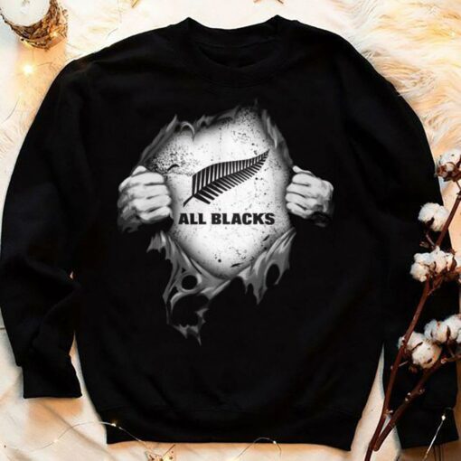Official Blood Inside Me All Blacks Logo Shirt 4