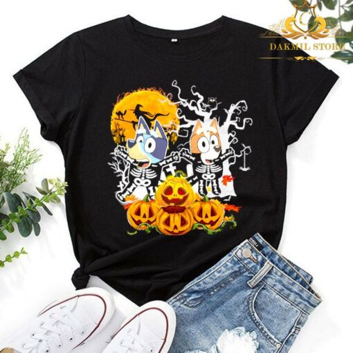 Blueys Halloween Pumpkin Shirt, Funny Halloween Shirt, Halloween Party Shirt,Halloween Shirts For Kids 1