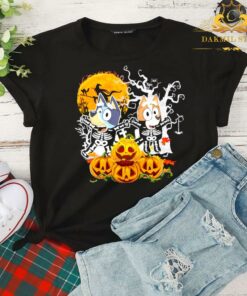 Blueys Halloween Pumpkin Shirt, Funny Halloween Shirt, Halloween Party Shirt,Halloween Shirts For Kids 4