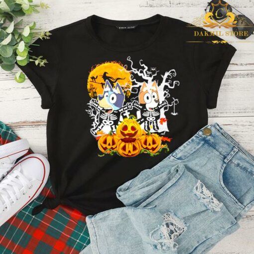 Blueys Halloween Pumpkin Shirt, Funny Halloween Shirt, Halloween Party Shirt,Halloween Shirts For Kids 2