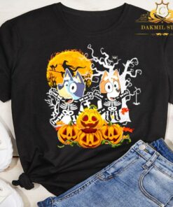 Blueys Halloween Pumpkin Shirt, Funny Halloween Shirt, Halloween Party Shirt,Halloween Shirts For Kids 5