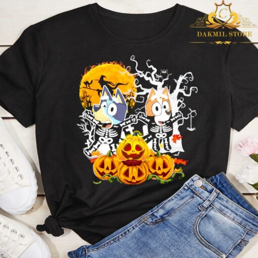 Blueys Halloween Pumpkin Shirt, Funny Halloween Shirt, Halloween Party Shirt,Halloween Shirts For Kids 3