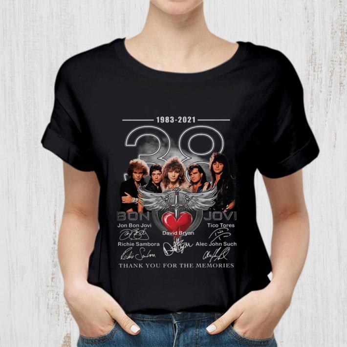 Original Bon Jovi band member 38 years 1983-2021 thank you for the memories signatures shirt 3 Trending fashion news Bon Jovi band member 38 years 1983-2021 thank you for the memories signatures shirt