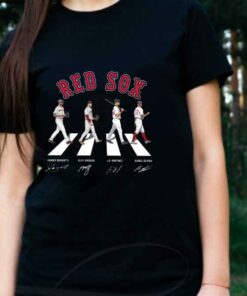 Boston Red Sox Walking Shirt, Boston Red Sox Abbey Road Signatures Shirt 5