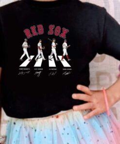 Boston Red Sox Walking Shirt, Boston Red Sox Abbey Road Signatures Shirt 7