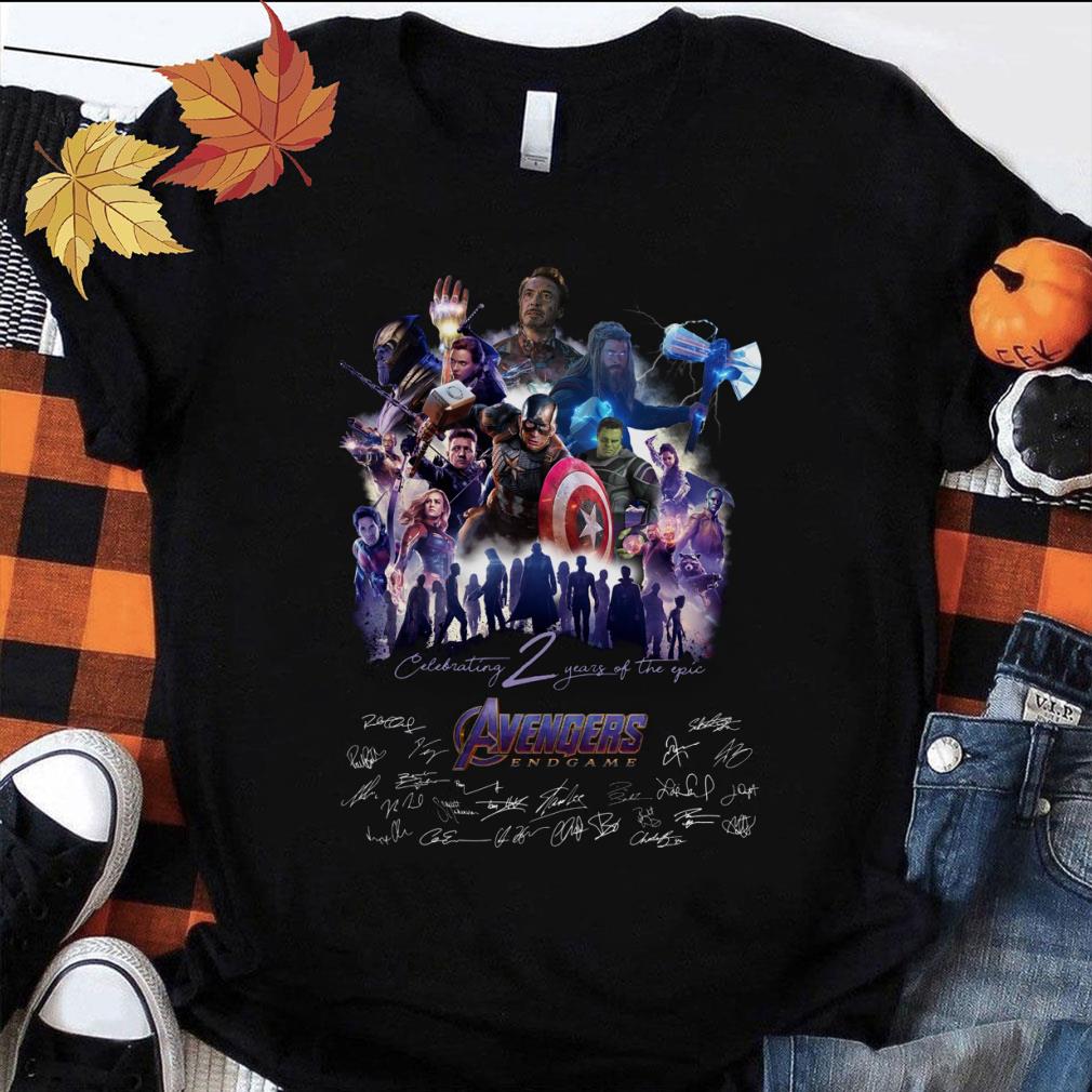 Celebrating 2 Years Of The Epic Avengers Endgame Marvel Signatures Shirt Best Celebrating 2 Years Of The Epic Avengers Endgame Marvel Signatures Shirt 1