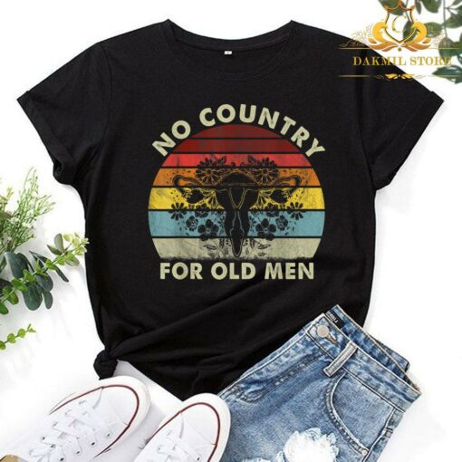 Cervical Cancer Faith Courage Hope Shirt,No Country For Old Men Uterus Feminist Women Rights Shirt 1