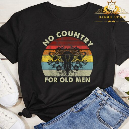 Cervical Cancer Faith Courage Hope Shirt,No Country For Old Men Uterus Feminist Women Rights Shirt 3