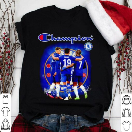 Hot Champion Chelsea FC Signatures Shirt, Kai Havertz, Mason Mount, N Golo Kante 1