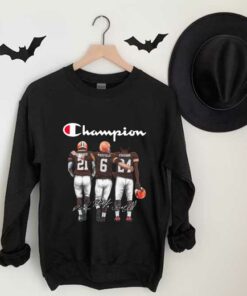 Champion Cleveland Browns Best Player Signatures Shirt, Logo Champion Cleveland Browns Mayfield Ward Chubb Shirt 6
