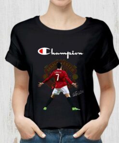 Hot Champion Cristiano Ronaldo Manchester United Signature Shirt 5