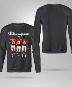 Funny Champion Kansas City Chiefs Patrick Mahomes NFL Football Signatures Shirt 7