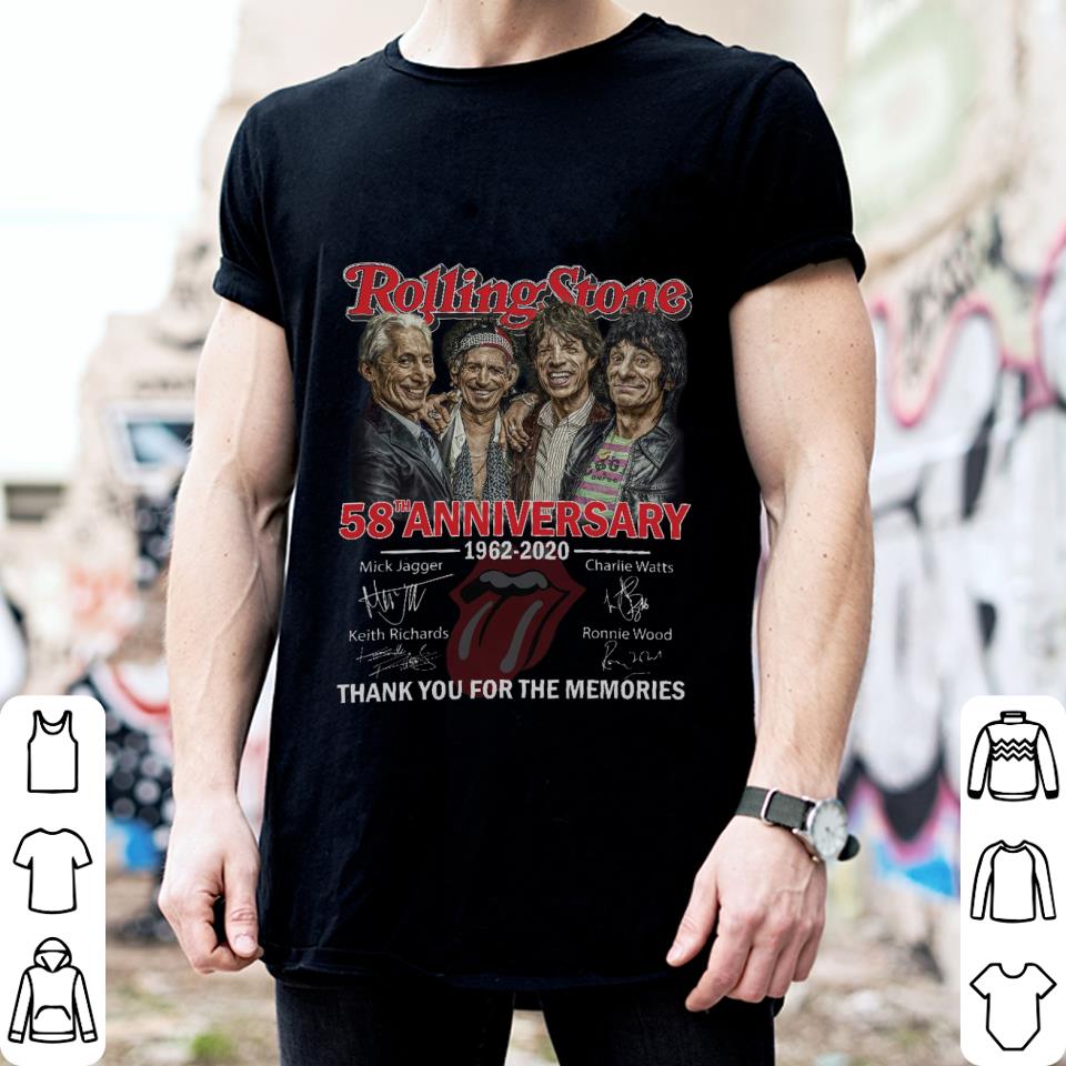 Charlie Watts Rolling Stones 58th Anniversary 1962-2020 Signatures Thank Memories Shirt, Mick Jagger, Keith Richards, Ronnie Wood Awesome Charlie Watts Rolling Stones 58th Anniversary 1962-2020 Signatures Thank Memories Shirt, Mick Jagger, Keith Richards, Ronnie Wood 2