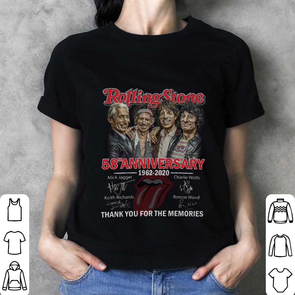 Charlie Watts Rolling Stones 58th Anniversary 1962-2020 Signatures Thank Memories Shirt, Mick Jagger, Keith Richards, Ronnie Wood Awesome Charlie Watts Rolling Stones 58th Anniversary 1962-2020 Signatures Thank Memories Shirt, Mick Jagger, Keith Richards, Ronnie Wood 3