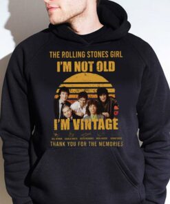 Premium Charlie Watts The Rolling Stones I'm Not Old I'm Vintage Signatures Thank Memories Shirt, Mick Jagger, Keith Richards, Ronnie Wood, Bill Wyman 7