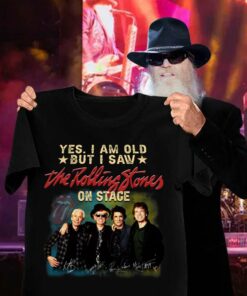 Official Charlie Watts Yes i am old but i saw The Rolling Stones on stage signatures shirt 6