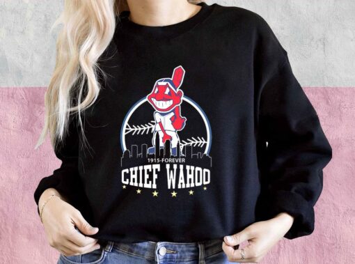 Chief Wahoo Shirt, Chief Wahoo 1915 Forever Shirt, Cleveland Indians Since 1915 To Forever For Men Shirt 3