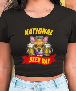 Chihuahua National Beer Day American Flag Shirt, Chihuahua For Men Shirt 5