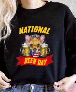 Chihuahua National Beer Day American Flag Shirt, Chihuahua For Men Shirt 6