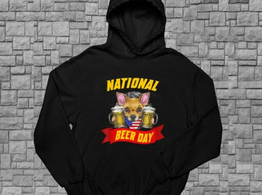 Chihuahua National Beer Day American Flag Shirt, Chihuahua For Men Shirt 4