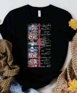 Hot Cincinnati Reds best players signatures shirt, Johnny Bench, Frank Robinson, Joey Votto, Barry Larkin 5