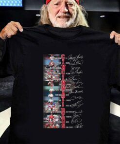 Hot Cincinnati Reds best players signatures shirt, Johnny Bench, Frank Robinson, Joey Votto, Barry Larkin 6