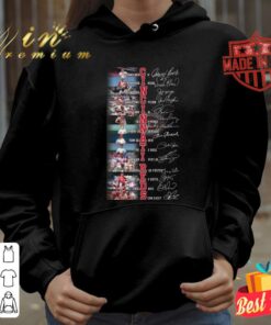 Hot Cincinnati Reds best players signatures shirt, Johnny Bench, Frank Robinson, Joey Votto, Barry Larkin 7