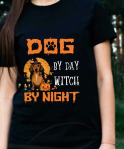 Dachshund Day By Day Witch Shirt, Dachshund Dog By Day Witch By Night Halloween Shirt 1 Dachshund Day By Day Witch Shirt, Dachshund Dog By Day Witch By Night Halloween Shirt 5
