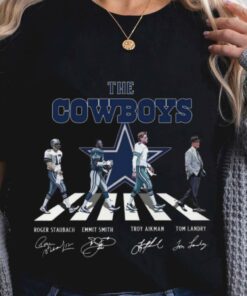 Original Dallas Cowboys The Cowboys Abbey Road Signatures Tom Landry Shirt 5