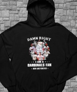 Damn Right I Am A Cardinals Fan Now And Forever Shirt, Team Cardinals Shirt, Cardinals Baseball For Men Shirt 7