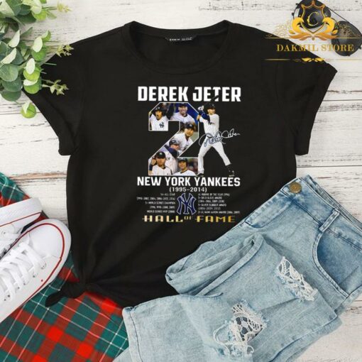 Derek Jeter New York Yankees 1995-2012 Hall of fame signature shirt 2