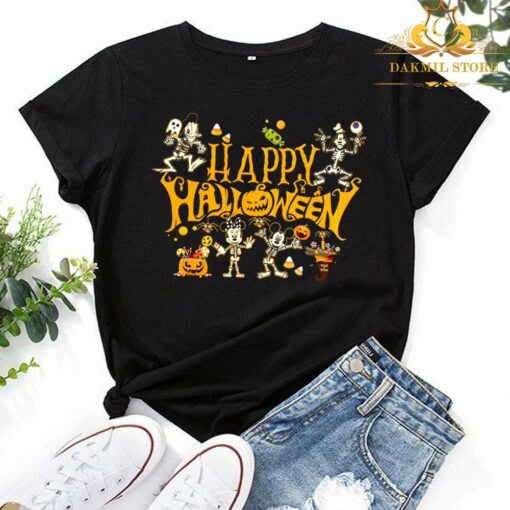 Disney Halloween Shirt, Disney Skeleton Shirt, Happy Halloween 2021, Spooky Shirt,Halloween Shirts For Kids, Halloween Shirts For Women 1